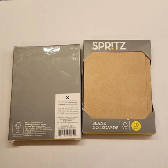SPRITZ KRAFT BLANK NOTECARDS - 2 SETS - Picture 2 of 2